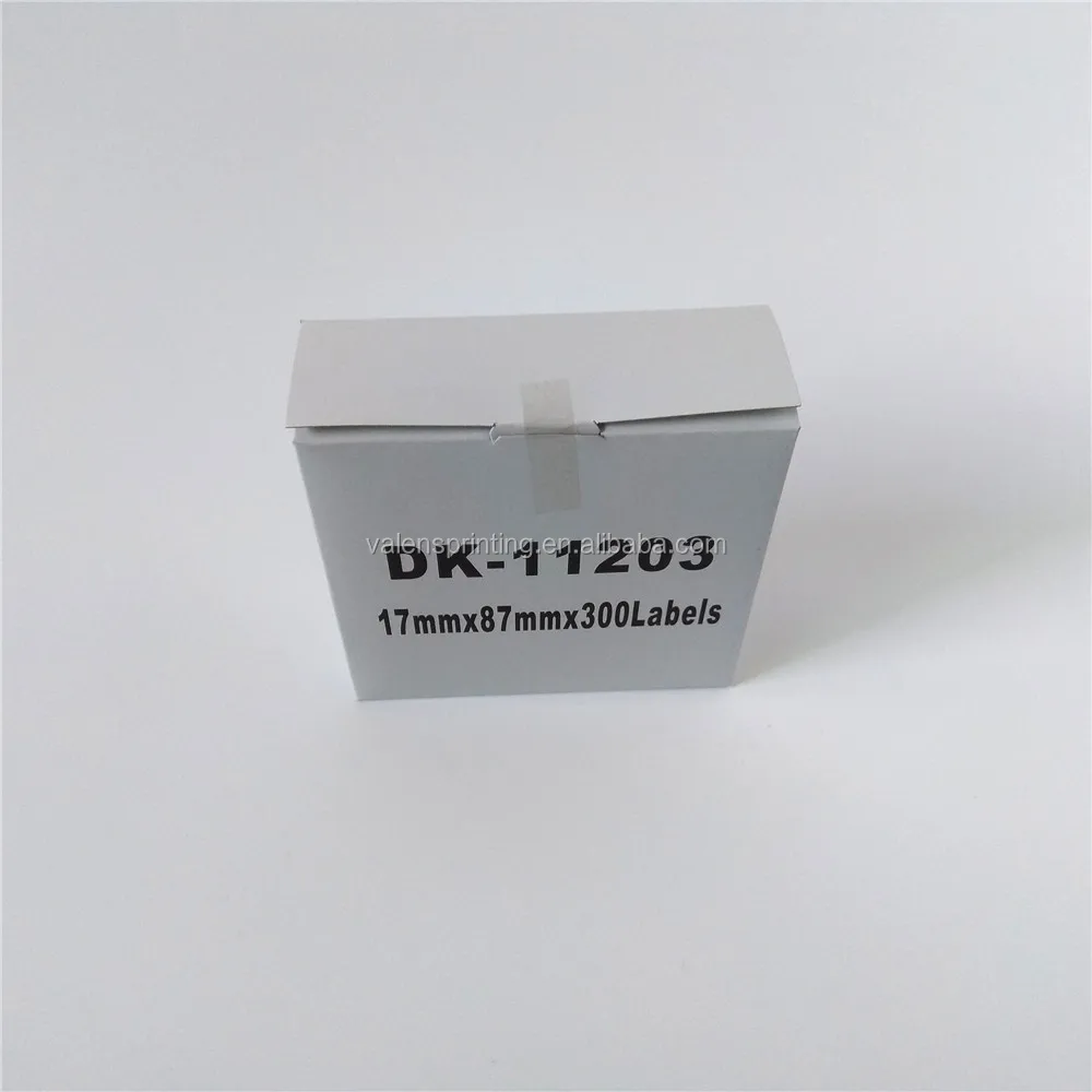 Brother DK 11203 1203 Compatible Labels 17mm x 87mm x 300 labels with plastic frame for QL 570 580 700 800 810W 820NWB1050 1100