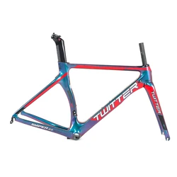 Newest CE Toray discolour  light weigh EPS Aero bicycle frame carbon road bike