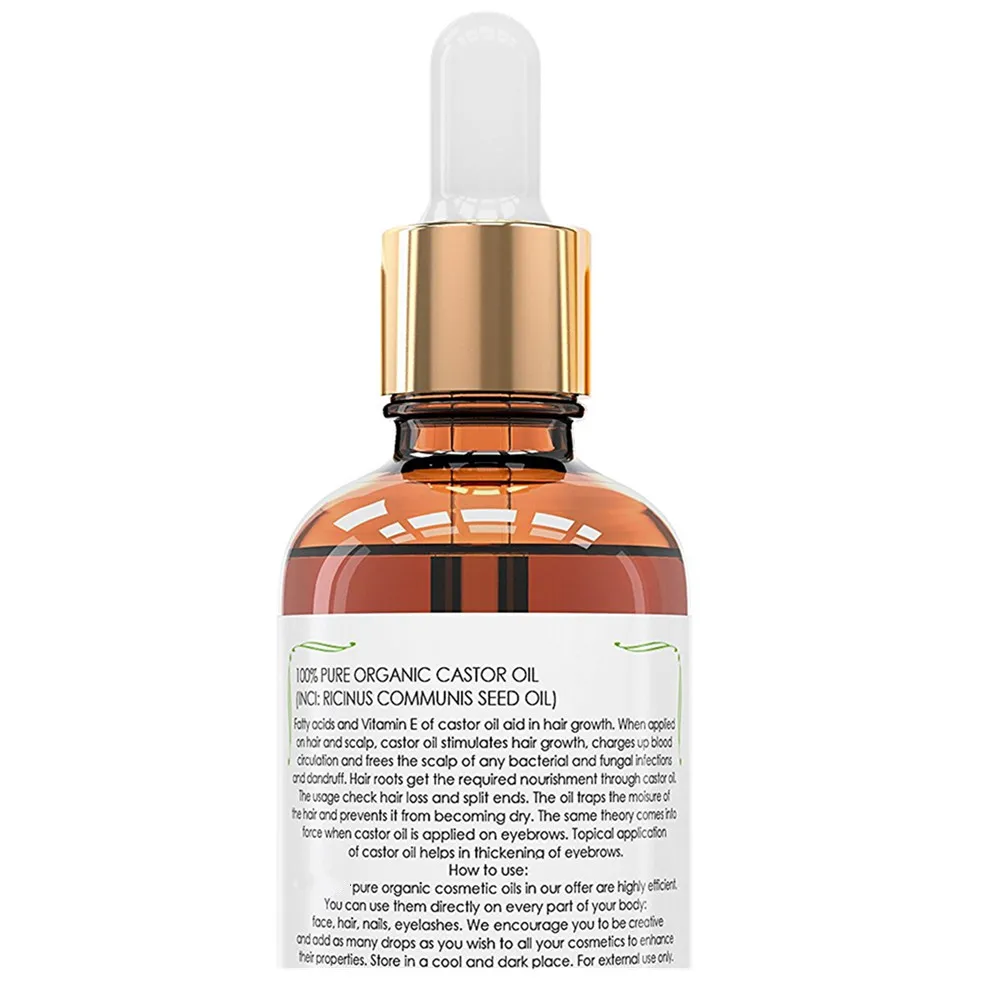 100% Pure Organic Cold pressed Castor Oil