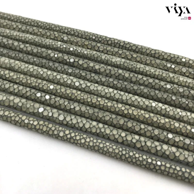 High End Quality Genuine Orange Color Stingray Leather Cord For jewelry component