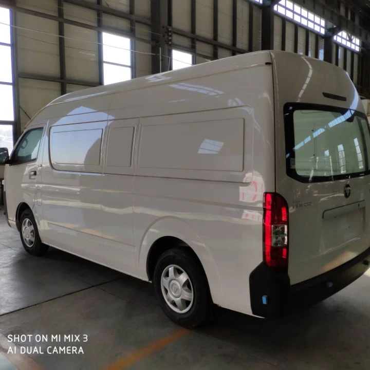 2019 New Foton mini cargo Van Commins brand diesel engine mini vehicle city cold chain fast transport car