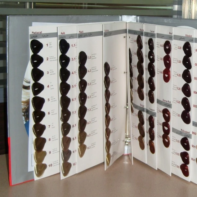
Cosmoprof Album Professional Hair Color Album Professional Hair Colour Catalogue and guide book and hair swatch for Salon use. 