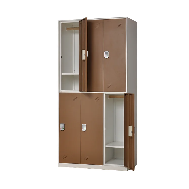 Китайский оптовый поставщик, шкафчик для шкафов, 6 дверей, стальной металлический шкаф, амуары, офисная мебель