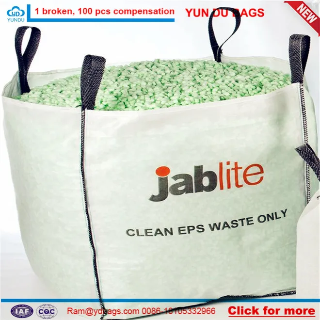 Cement / Concrete polypropylene sand 1 Ton Bulk Bags / Flexible Intermediate Bulk Containers