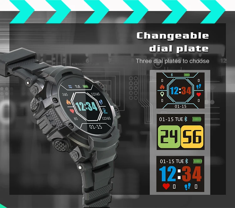 NEW style 1.0 inch large battery capacity ip67 waterproof smart bracelet F9 watch band with heart rate monitor