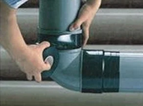 PVC duct tape use protect water or gas pipeline