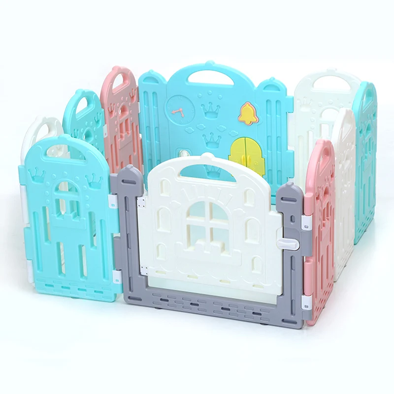 Wholesale eco-friendly plastic baby play pen safety play game fence playpen
