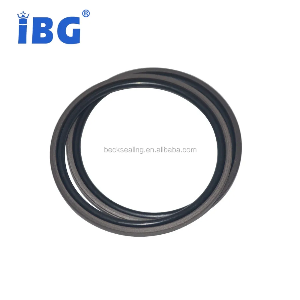 Piston Shaft Rotary Hydraulic Cylinder PTFE+Cu+FKM Glyd Ring Seals
