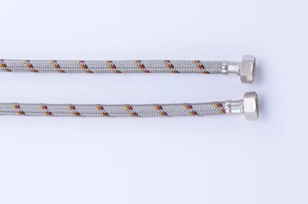 High Quality Basin Inlet Water Stainless Steel Braided Metal Flexible shower hose pipe
