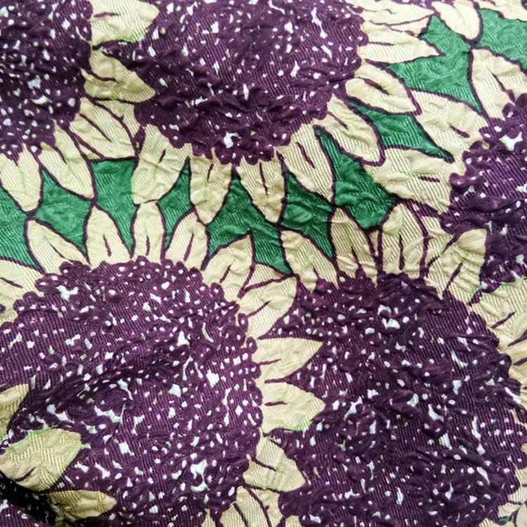 Изготовленный На Заказ Шелковый жаккардовый пузырь, шелковая ткань для платья