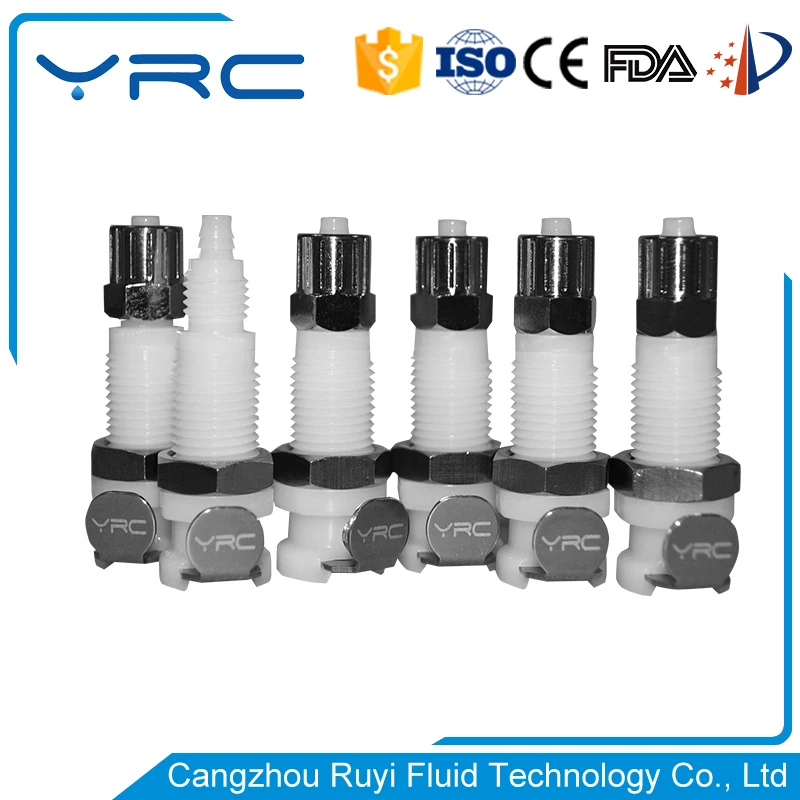 plastic hose barb quick connect fluid coupling