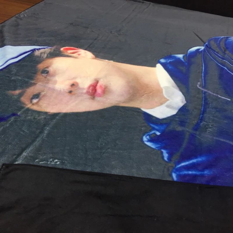 Custom Photo 100% Polyester Fleece Blanket Polar Fleece Blanket With Low MOQ