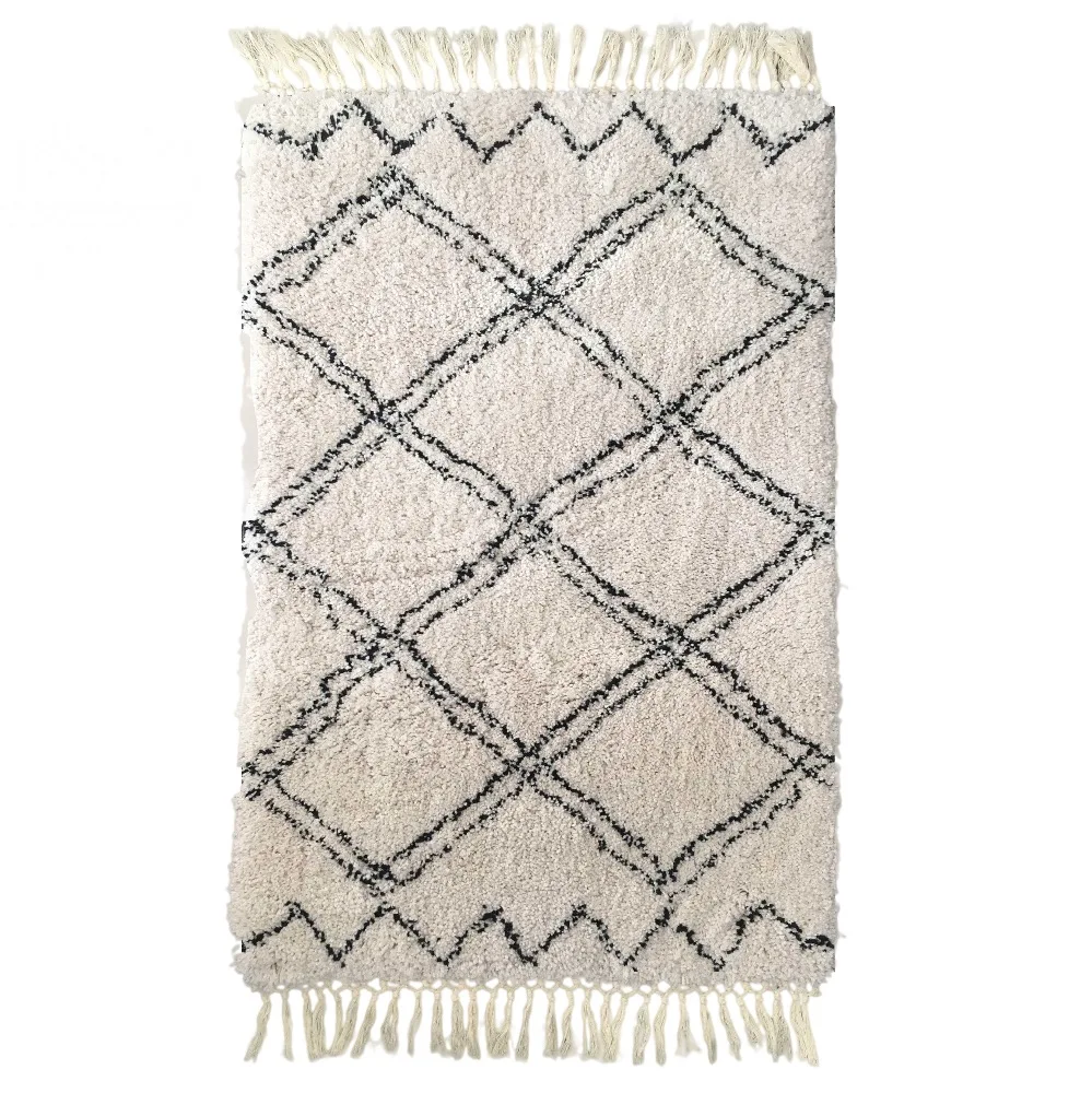 New Hot sales tribal design long pile microfiber boho rug