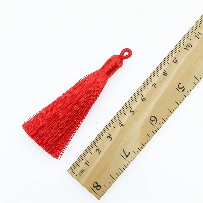 8cm Mini Tassel Fringe Pendant DIY Material Party Cotton Cords Tassel Trim Garments Curtains Jewelry Decor Tassels