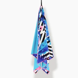 free sample custom low MOQ print anti sand free microfiber beach towel