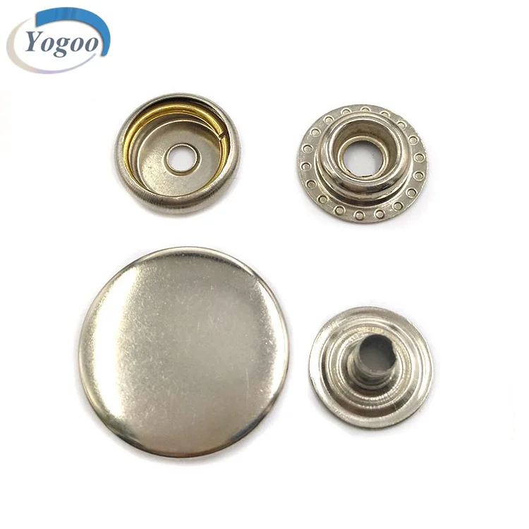 Classic Design Round Blank Silver Zinc Alloy Press Metal Snap Button for Clothing