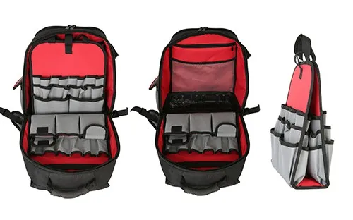 heavy duty rugged tool holding backpack porter cable for electrician