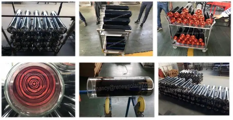 Large diameter solar vacuum tubes for solar stove
