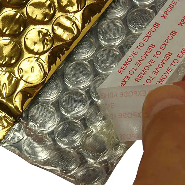 Eco-friendly Aluminum Foil Bubble Lined Mailers Shipping Bags