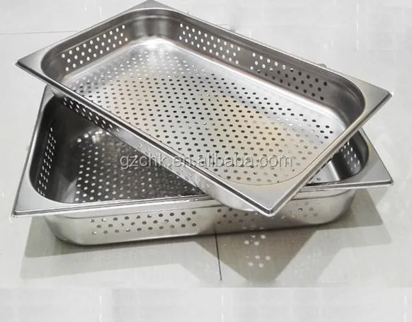 SS perforated GN pan for vegetable/ Kitchen equipment SS GN pan /service pan