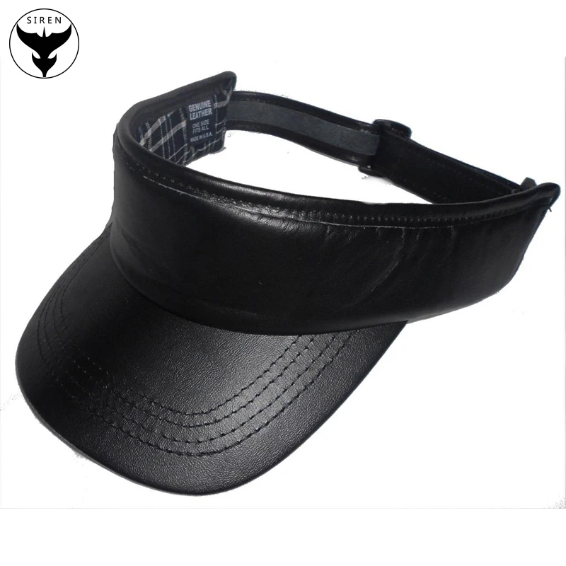 Korea Funny Customized Leather Visor Sun Hats