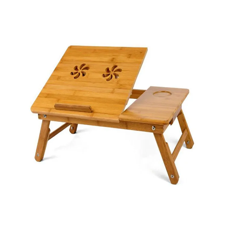 
Adjustable Expandable Bamboo Wood Laptop Stand 