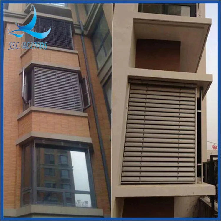 Моторизованные наружные алюминиевые жалюзи внешние электрические