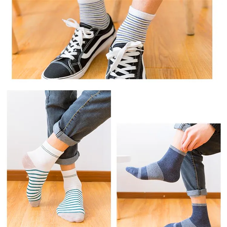 Wholesale bamboo fiber sock for men black ankle and custom ankle socks for men