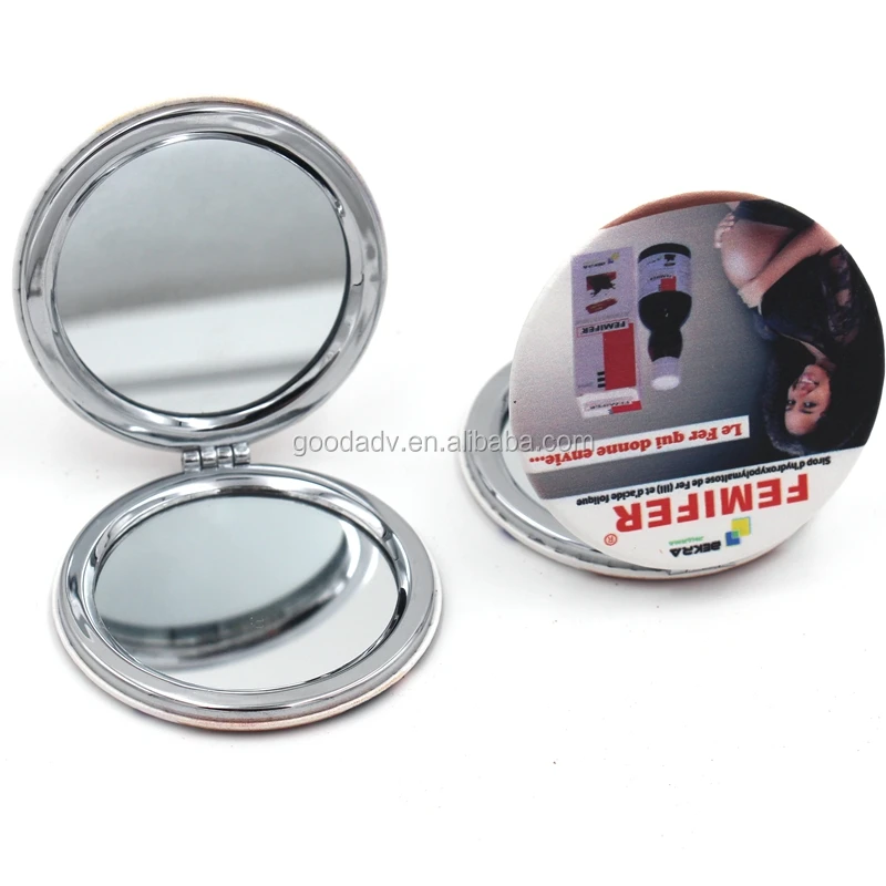 Сувенирное карманное зеркало/оптовая продажа карманных зеркал/Оловянное металлическое зеркало
