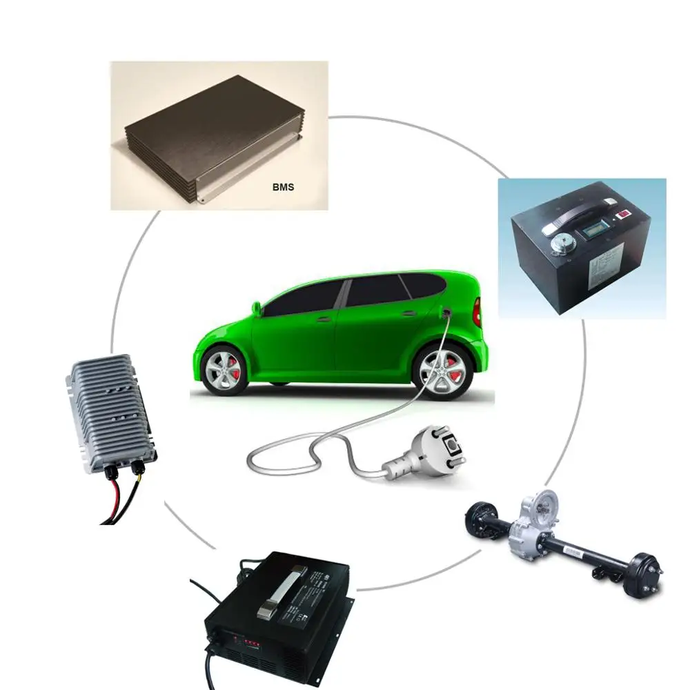 7.5kW 72volt Essieu Arriere Rear Axle Electric Car
