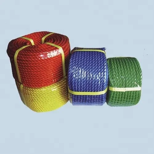 high quality 3 strand HDPE polyethylene polypropylene packing rope pe twine rope