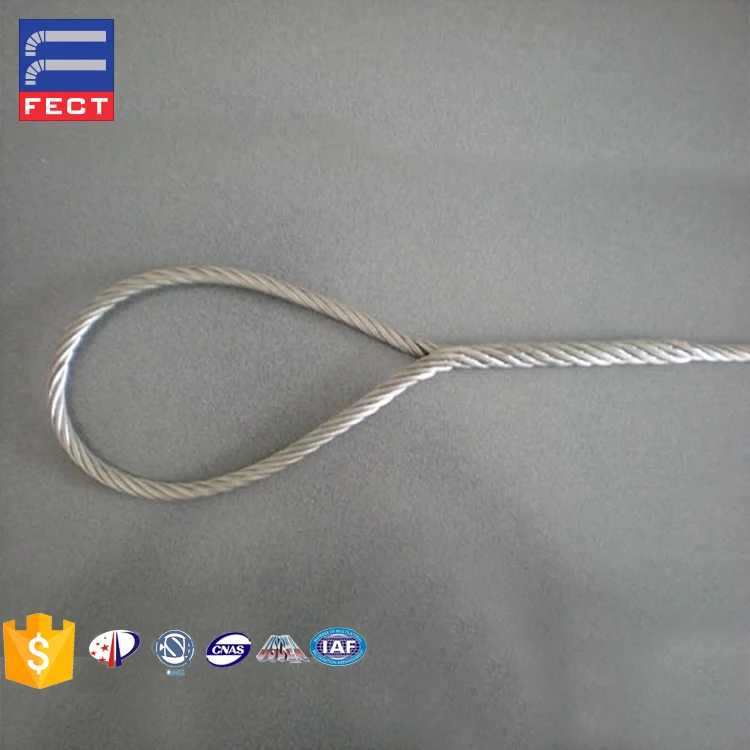 8 мм тяжелые оцинкованные стальные тросы для подъема