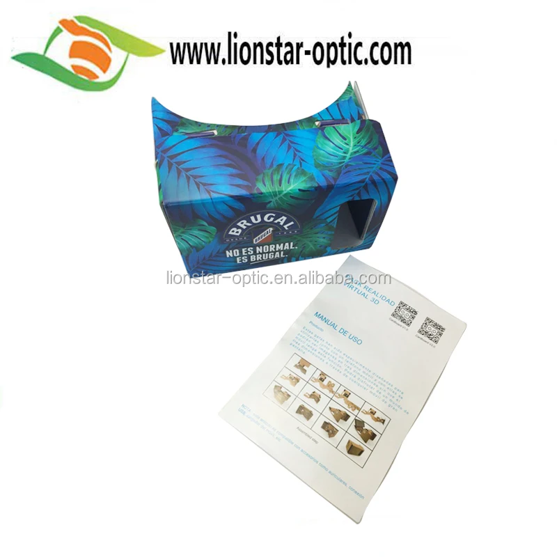 2021 September Promotional 10% Off High Quality New Design Google cardboard VR 3D Glasses Set