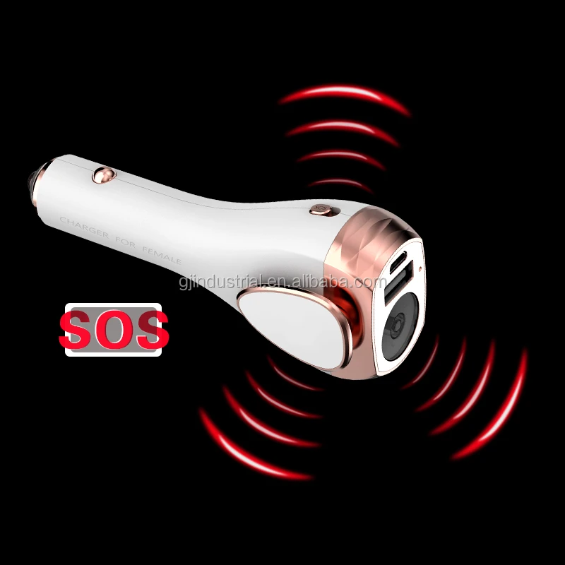 Universal Car Phone Charger Adapter + Emergency Escape Tool