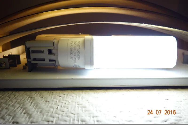 
TYPE A 12W DLC UL listed G24Q base Horizontal LED PL lamp driven by CFL Ballast suitable for 6