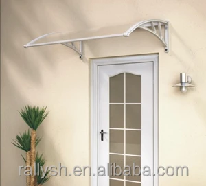 glass canopy over front doors curved design for home deco hardware