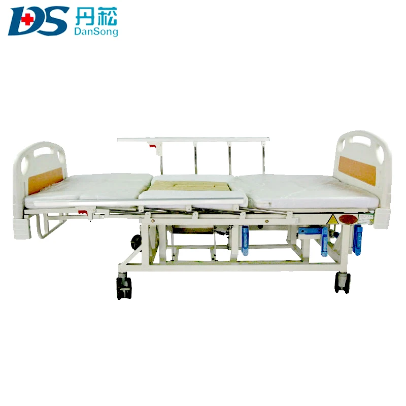 home nursing patient transfer use 3 cranks manual hospital bed