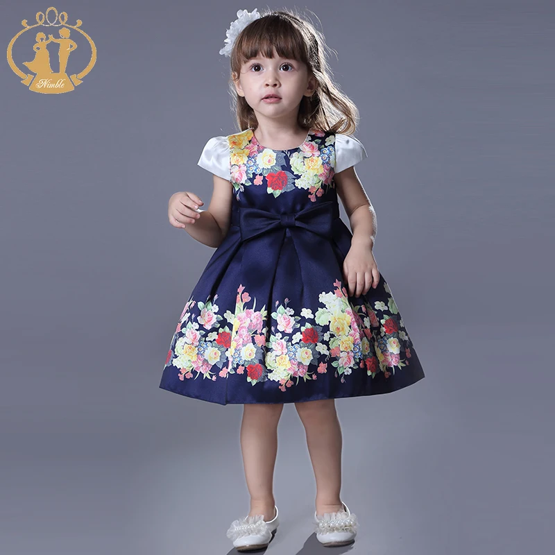HOT!!! Nimble 2020 Nature Casual Summer New Arrival Party Fashion Short Sleeve Children Clothes Baby Dress