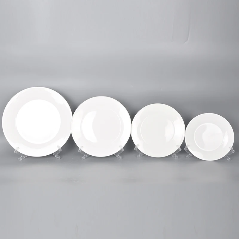 Sample Available Factory Porcelain Plates Restaurant Ceramic Dinner Hotel Dinner Dishes Plates Sets Dinnerware