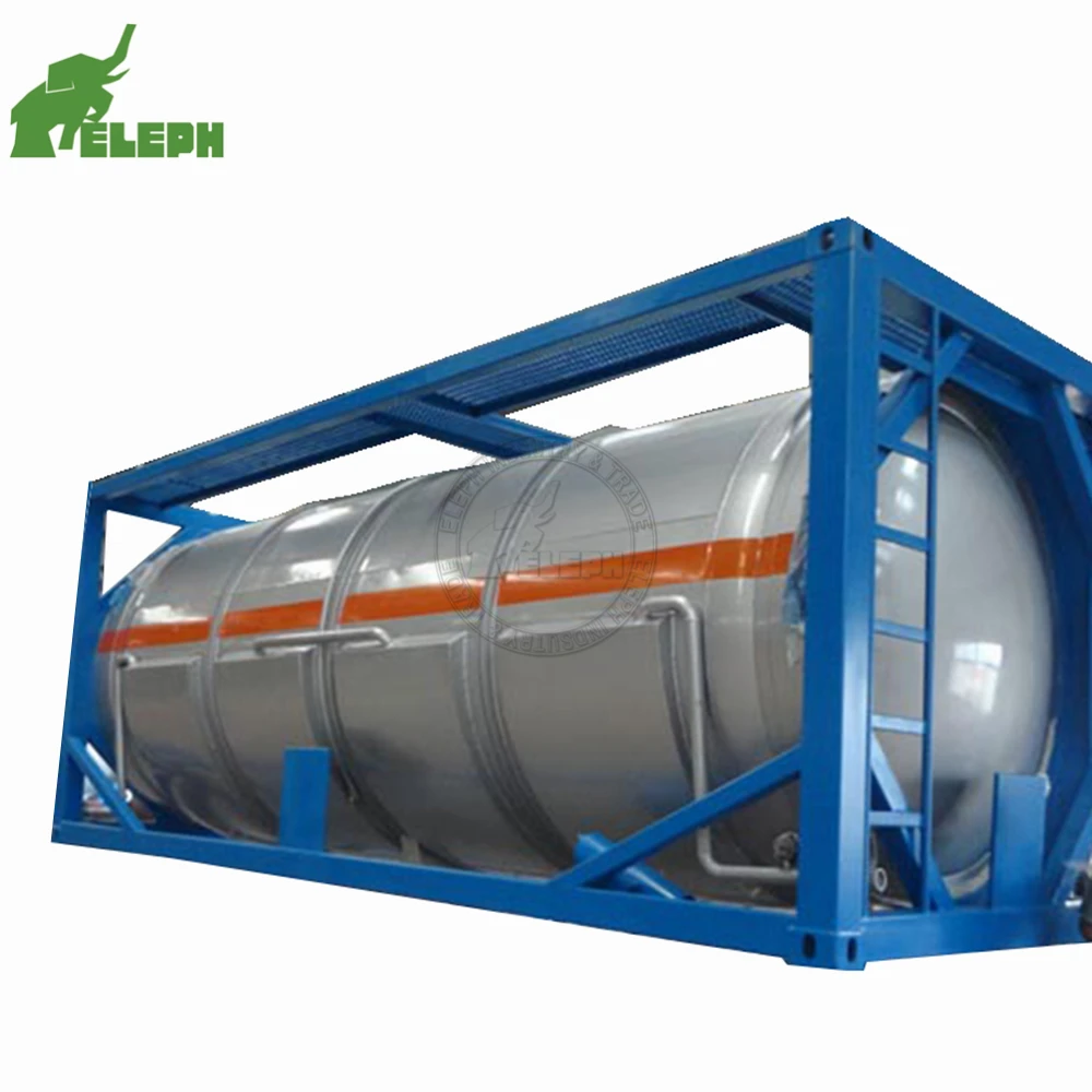 Transport liquid industrial gases used iso tank container for sale