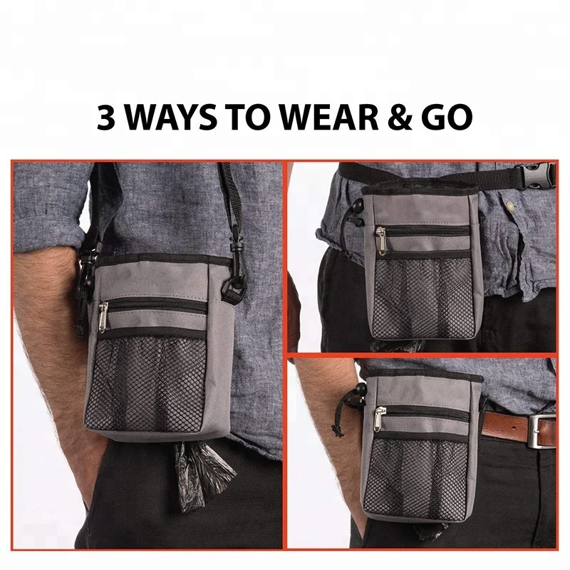 Dog Treat Bag with Waste Bags Dispenser Pouch for dog Training