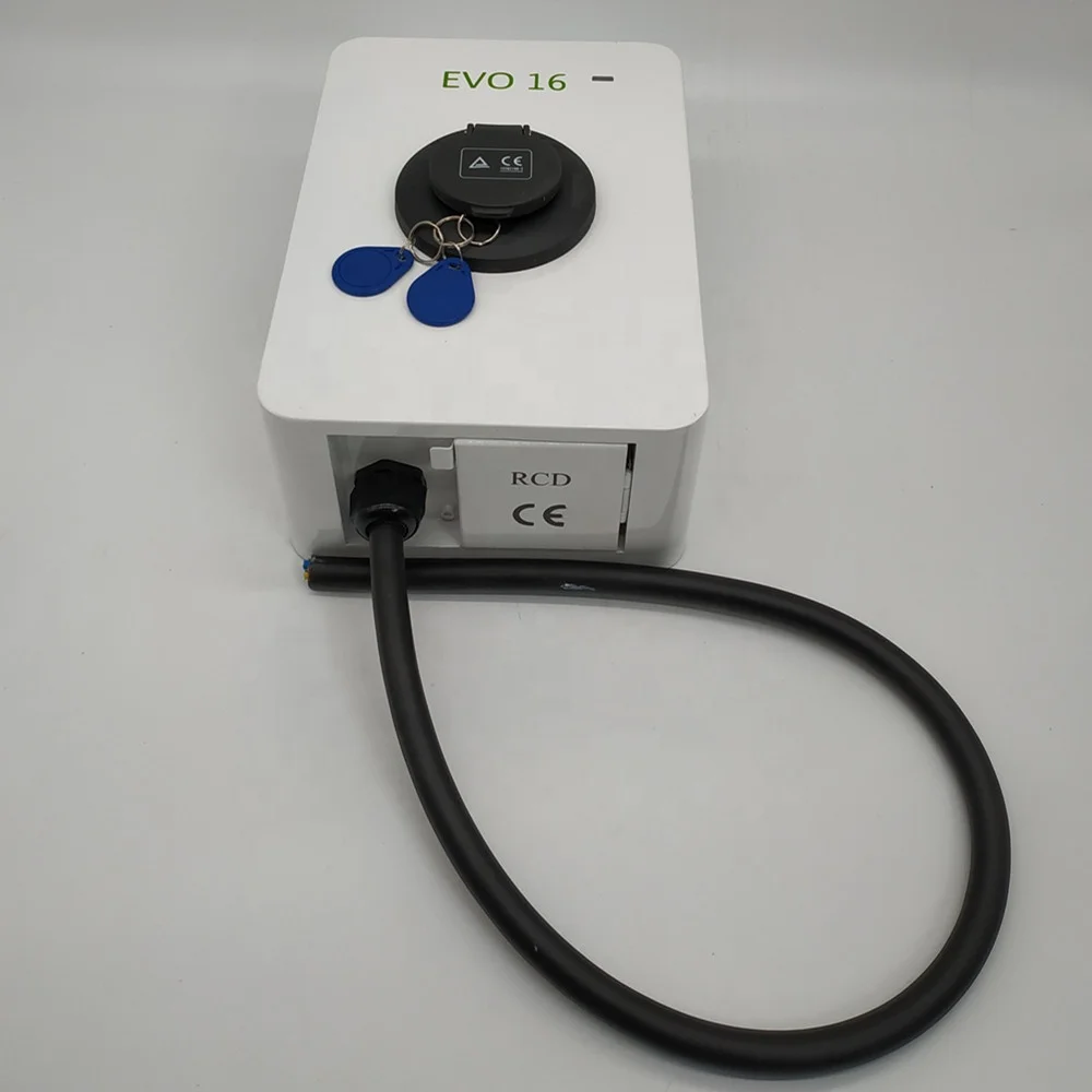 Зарядное устройство для электромобилей, 3,3 кВт, 230 В, 16 А, зарядная станция для электромобилей переменного тока с разъемом типа 2 и RCD типа B, зарядная батарея для электромобилей, OEM