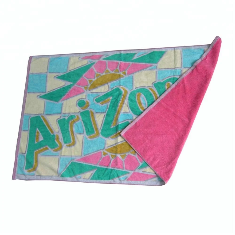 Big Custom Brand Double sided printing cotton beach towel