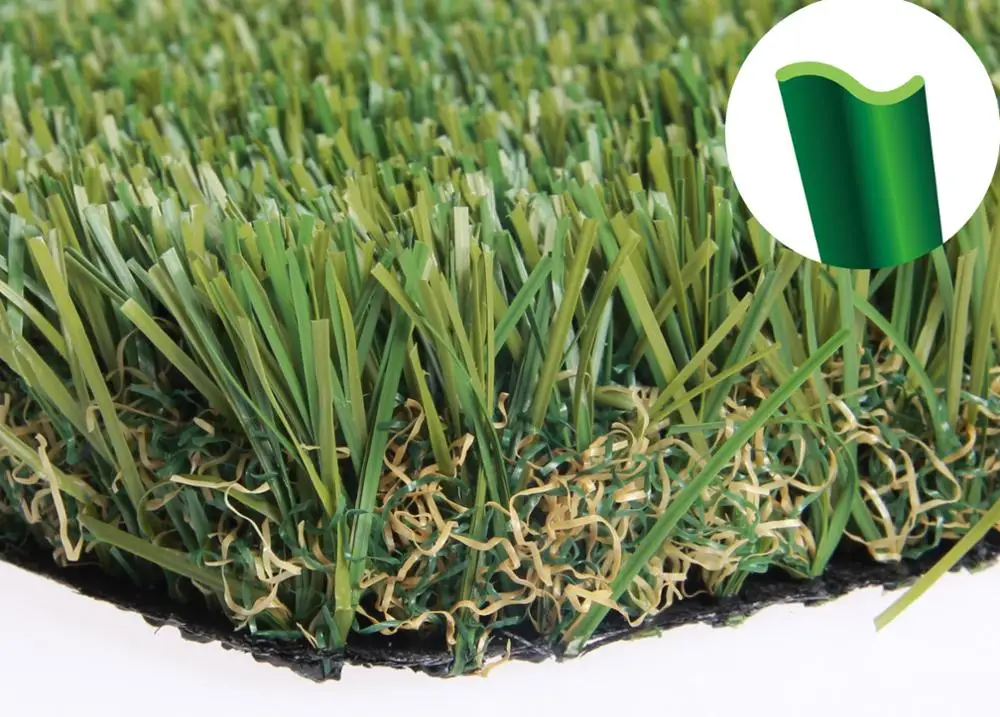 40mm high density 18900s/m2 strong premium long lifetime 4 color S shape blade artificial grass lawn for garden landscaping