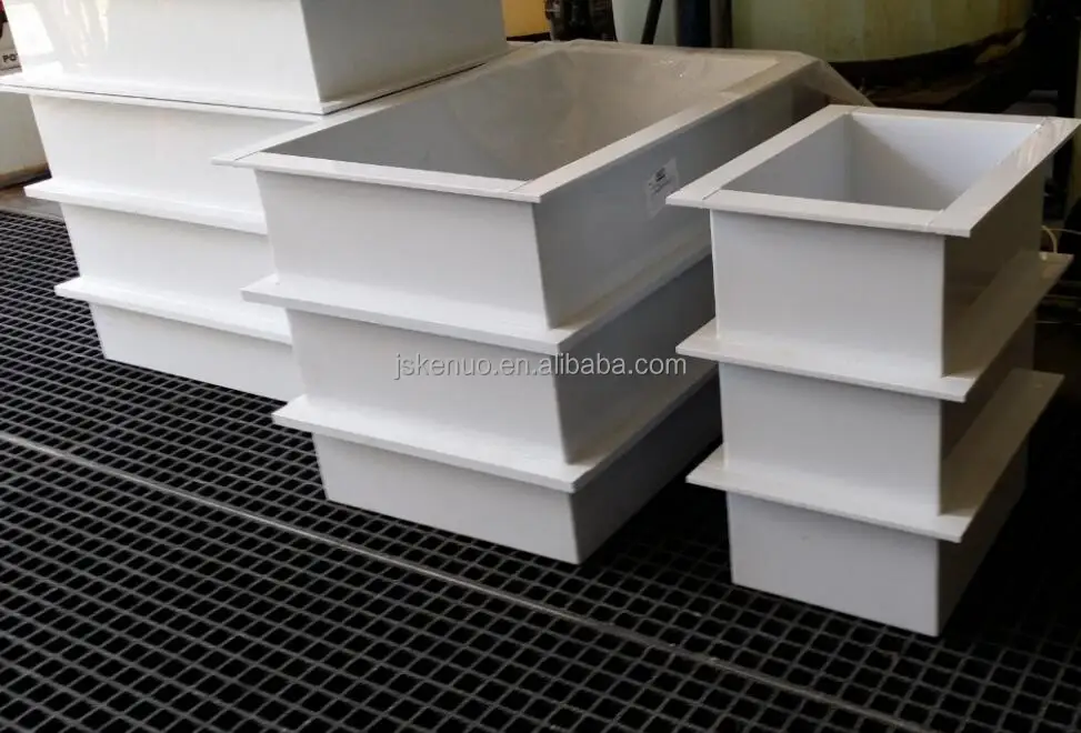 Anti-corrosion PP PVC electroplating tank for acid alkali chemicals storage