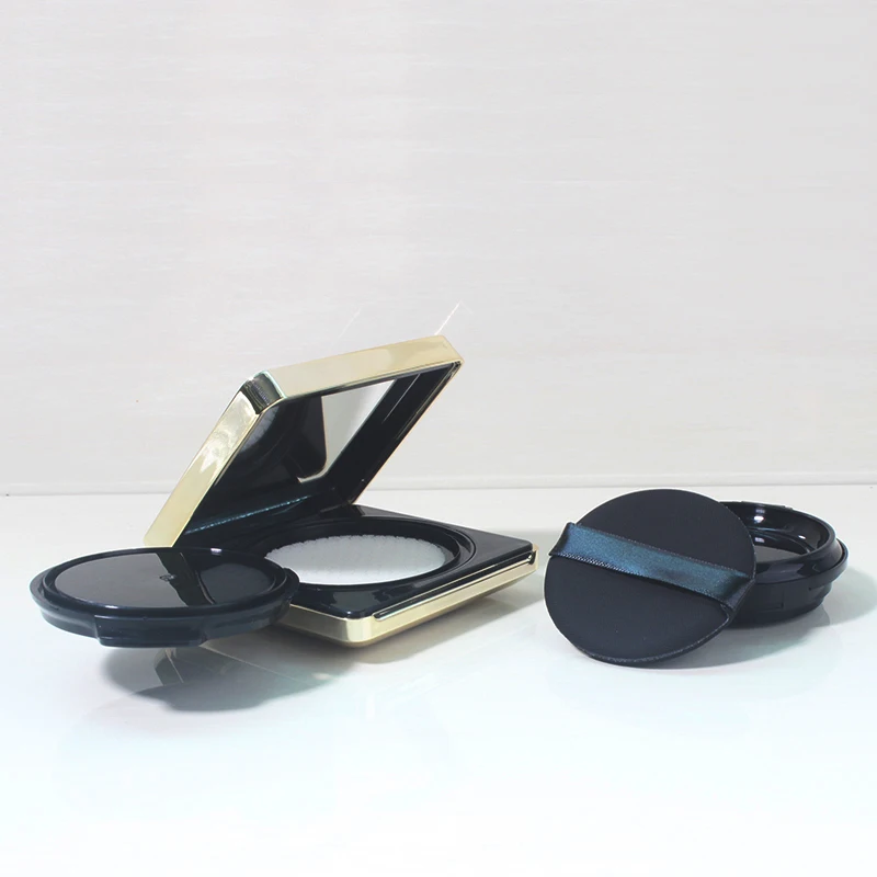 In stock hot sale make-up bb cream air cushion case custom with compact powder eye shadow magnet square box