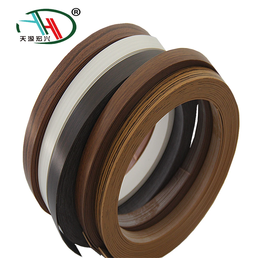 Бесплатный образец ПВХ пришитую для МДФ кольцевания рулонов мебели и фанеры