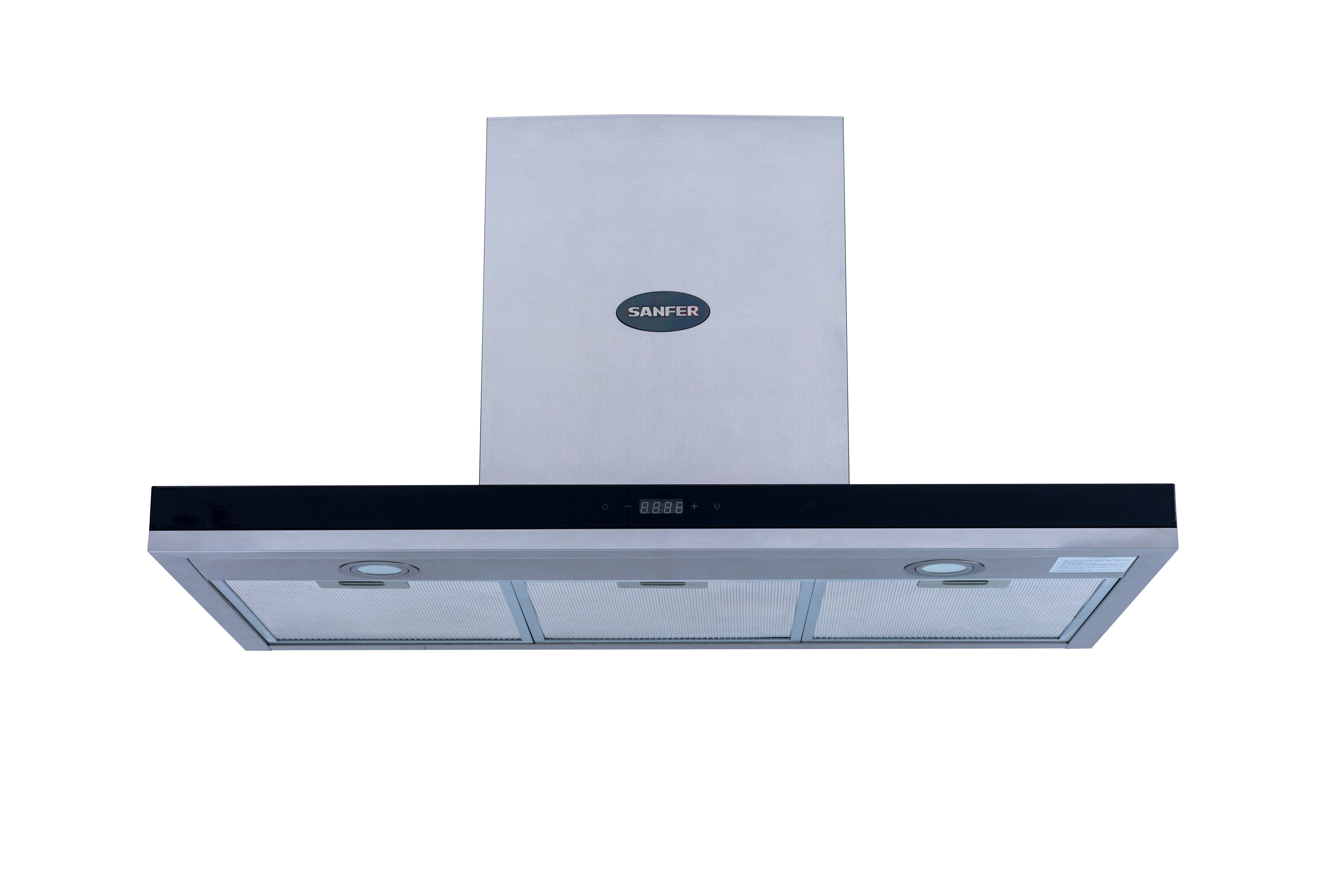 Range Hood 90cm Stainless Steel Kitchen Range hood 900mm Commercial Canopy Wall Mount BBQ Cooker Hood 3 Speed LCD Display