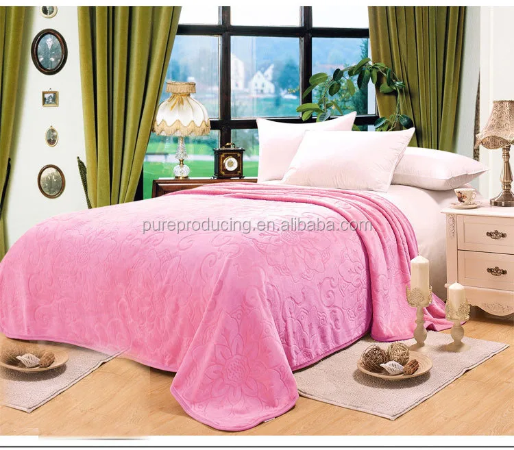 Whole sale super soft flannel fleece blanket