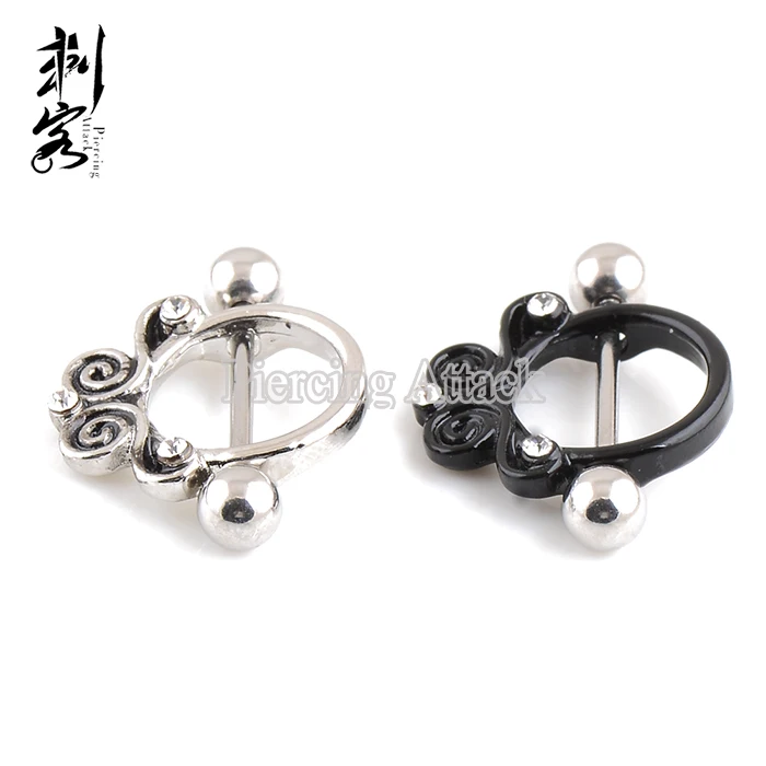Surgical Steel Owl Shape Nipple Ring Nipple Piercing Jewelry